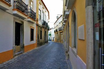 landscape on the street in Beja city Portugal