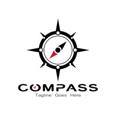 Compass logo, icon and symbol. illustration design