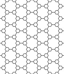 Technical honeycomb seamless pattern