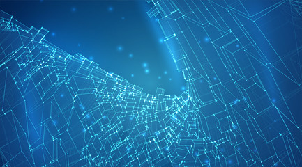 vector geometric background. abstract square shapes and bends