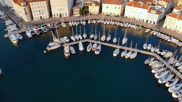 Yacht sailboat harbor city