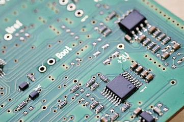 Printed circuit processor in detail.