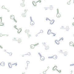 Seamless vector pattern with Keys. Texture for textile, wallpaper and backdrop