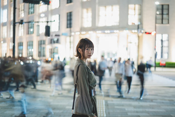 Obraz premium 都会の女性