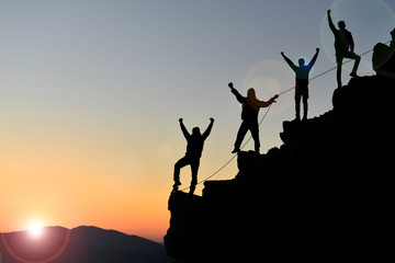 professional people goal success and joy concept