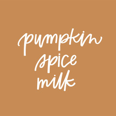 Pumpkin Spice Milk