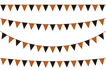 Halloween triangle decorative flag garland.