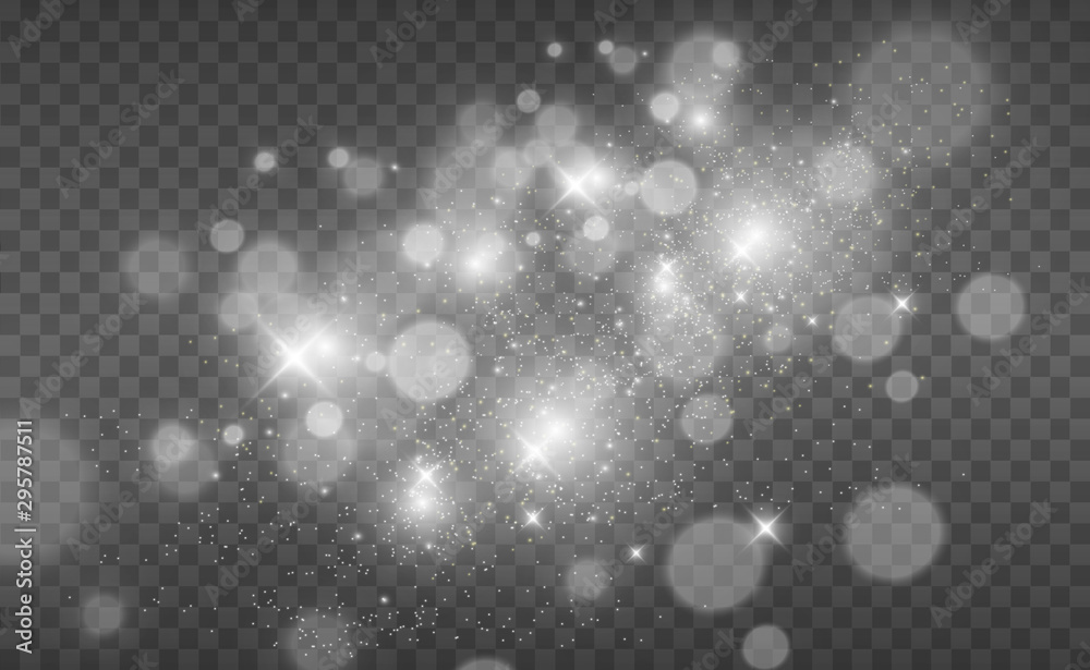 Poster beautiful sparks shine with special light. vector sparkles on a transparent background. christmas ab