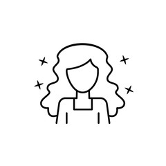 Girl modern avatar icon. Element of people avatar icon