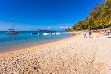 beach of Coin de Mire, Mauritius 