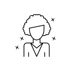 Girl student avatar icon. Element of people avatar icon