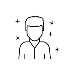 Man young avatar icon. Element of people avatar icon