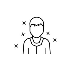 Boy young avatar icon. Element of people avatar icon