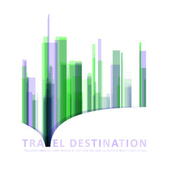 Page of travel destination for a website