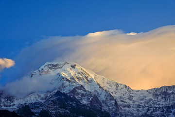 Fototapeta na wymiar ABC Trekking in Nepal