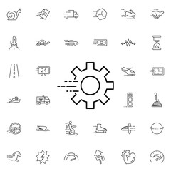 Fast mechanism icon. Universal set of speed for website design and development, app development