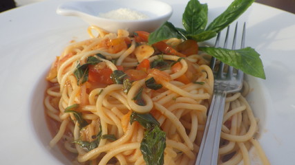 美味しそうなスパゲティ