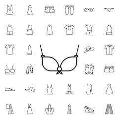 Swimsuit icon. Universal set of summer clothes for website design and development, app development