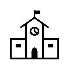 School Icon Vector Design Template