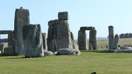 Stonehenge, Neolithic ancient standing stone circle monument, UNESCO World Heritage Site,...
