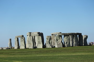 Stonehenge, Neolithic ancient standing stone circle monument, UNESCO World Heritage Site,...