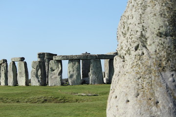 Stonehenge, Neolithic ancient standing stone circle monument, UNESCO World Heritage Site,...
