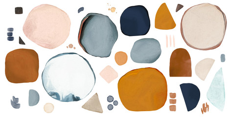 watercolor Illustration,  isolated on white background. Abstract modern  print. logo © lisima