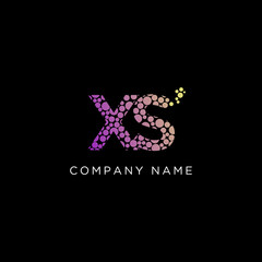 XS letter Logo Designs,X Initial name logo template