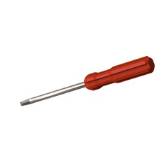Fototapeta premium Screwdriver with a red pen on a white background, isolate. 3D rendering of excellent quality in high resolution. It can be enlarged and used as a background or texture.