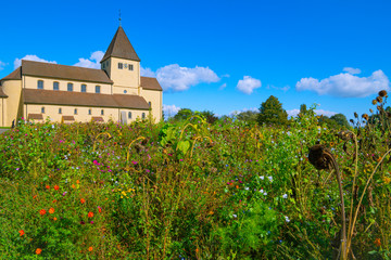 St. Georg Church on Reichenau Island has been standing here for over 1000 years. There are no buildings from this time in the distance after destructive forces of all kinds. Like a rock of love.