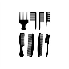 Professional hairdresser comb on an isolated background