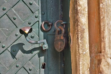 an old door handle