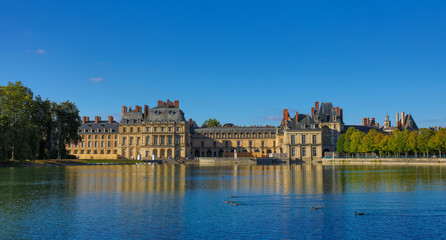 the castle of Fontainebleau