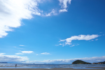 It is the coast of Japan. The place is titibugahama in Kagawa