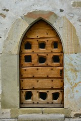 an old wooden door