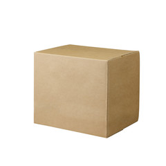 cardboard box on white background