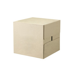 cardboard box on white background