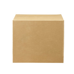 cardboard box on white background