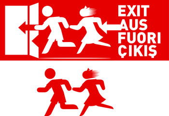 signage for emergency exit