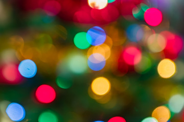 new year background. defocused bokeh neon texture.