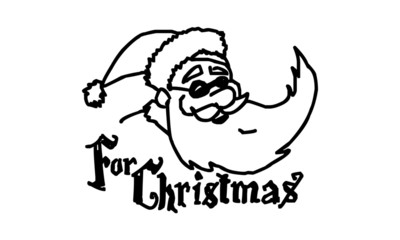 Christmas card, typography for print or use as poster, card, flyer or T shirt