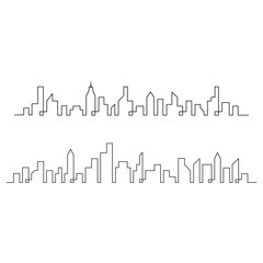 Modern city skyline concept vector illustration design 