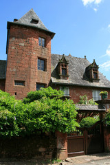 Fototapeta na wymiar mansion in collonges-la-rouge (France)