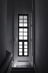 Window frame shade shadow Indoor building Architecture details Black and white
