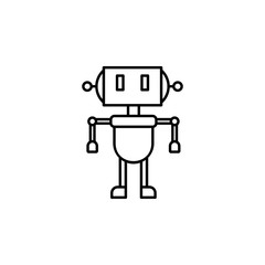 Robot icon. Element of future business thin line icon