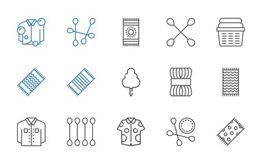 cotton icons set