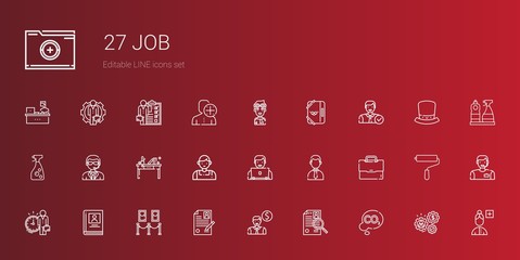 job icons set