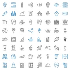 menu icons set