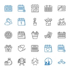 day icons set