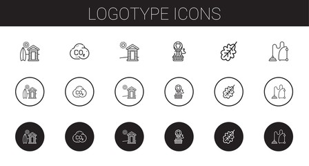 logotype icons set